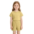 thumbnail image 2 of BOOMNY Baby Girls 2 Peice Pajamas Sets Soft Short Sleeve Sleepwear Tops Shorts Pjs Set for Kids Cozy Loungewear Homewear, 2 of 4