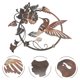 thumbnail image 2 of Iron Art Bird Wall Sculpture Iron Circle Bird Shaped Wall Decoration Adornment, 2 of 3