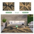 thumbnail image 4 of DEORAB 9'x12' Outdoor Rugs Patio Waterproof Outside Mat Reversible Plastic Camping Carpet,Black & Brown, 4 of 9