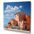 thumbnail image 2 of Designart "Tones Fontanas Italy Terracotta wall art VIII" Architecture Metal Art Living Room, 2 of 5