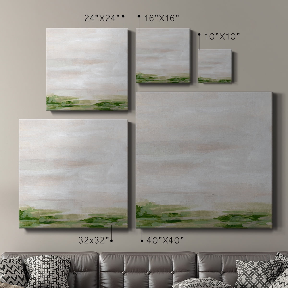 Wexford Home Marsh Horizon I-Premium Gallery Wrapped Canvas, 16" x 16" - Ready to Hang