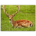 thumbnail image 1 of Picture-Tiles.com: Deer Ceramic Tile Wall Mural WAL500461-43S. 17"W x 12.75"H using (12) 4.25" x 4.25" Ceramic Tiles-Satin Finish, 1 of 3
