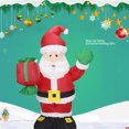 thumbnail image 3 of Decoración inflable de NaviDad, soplado Papá Noel 4 Pies Con Estacas de Tierra para Jardín, 3 of 7