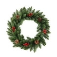 thumbnail image 2 of FastXmas 11.8 Inch Artificial Christmas Wreath - Christmas Decorations - Norfolk Pine Vines with Pinecone Balls Christmas Hanging Ornaments for Door,Fireplace,Wall,Windows,Outdoor Home Winter Holiday, 2 of 6