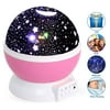 Star Night Light for kids, Universe Night Light Projection Lamp, Romantic Star Sea Birthday Christmas Projector Lamp for bedroom-Pink