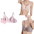 thumbnail image 2 of V Neck Wireless Nursing Bras for Pregnancy Seamless Full Coverage Comfort with Front Opening Clasp Maternity Bralette magic gray XXXL, 2 of 4