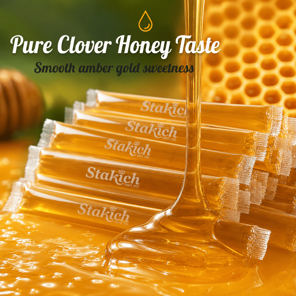 Stakich Clover Grade A Honey Stix- 2 Packs of 100