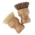 thumbnail image 4 of HATISS 4PCS Kitchen Cleaning Brush Sisal Palm Bamboo Short Handle Dish Brush Bowl Pot Brush, 4 of 8