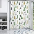 thumbnail image 2 of Winter Snowflakes Shower Curtain Christmas Grey Gold Snowflakes Shower Curtains for Bathroom Merry Xmas Winter Holiday Bathroom Bathtub Decor Curtain Waterproof Fabric 60x72 inch, 2 of 6