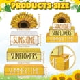 thumbnail image 2 of Set de decoración Burbell Summer, bandeja escalonada de madera con girasoles, 2 of 7