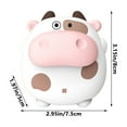 thumbnail image 4 of Jacenvly - Nuevas decoraciones de otoño para el hogar, diseño de vaca adorable, carga rápida por USB, control de temperatura de dos velocidades, calentamiento delicado en ambos lados, calentador de, 4 of 7