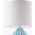 thumbnail image 3 of Livabliss Table Lamps, 22" Stratos Rustic Bedside Nightstand Table Lamp for Bedroom Living Room Office, Aqua Body with White Shade (22"H x 15"W x 15"D), 3 of 3