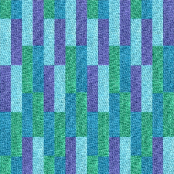 Ahgly Company Indoor Square Patterned Bright Turquoise Blue Area Rugs, 5' Square