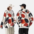 thumbnail image 4 of Lsque Modern Abstract Leaf Pattern UPF 50+ Lightweight Sun Protection Men's Women's Long Sleeve Shirt, Hoodie Performance -XX-Large, 4 of 9