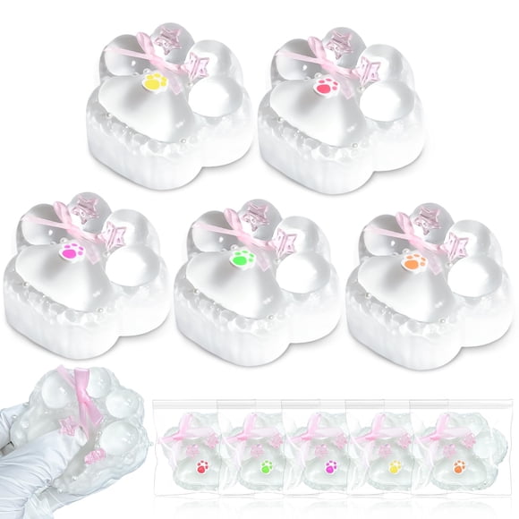 Juguete para apretar Squishies Taba Cat Paw Zoacrn para niños y adultos, 5 unidades