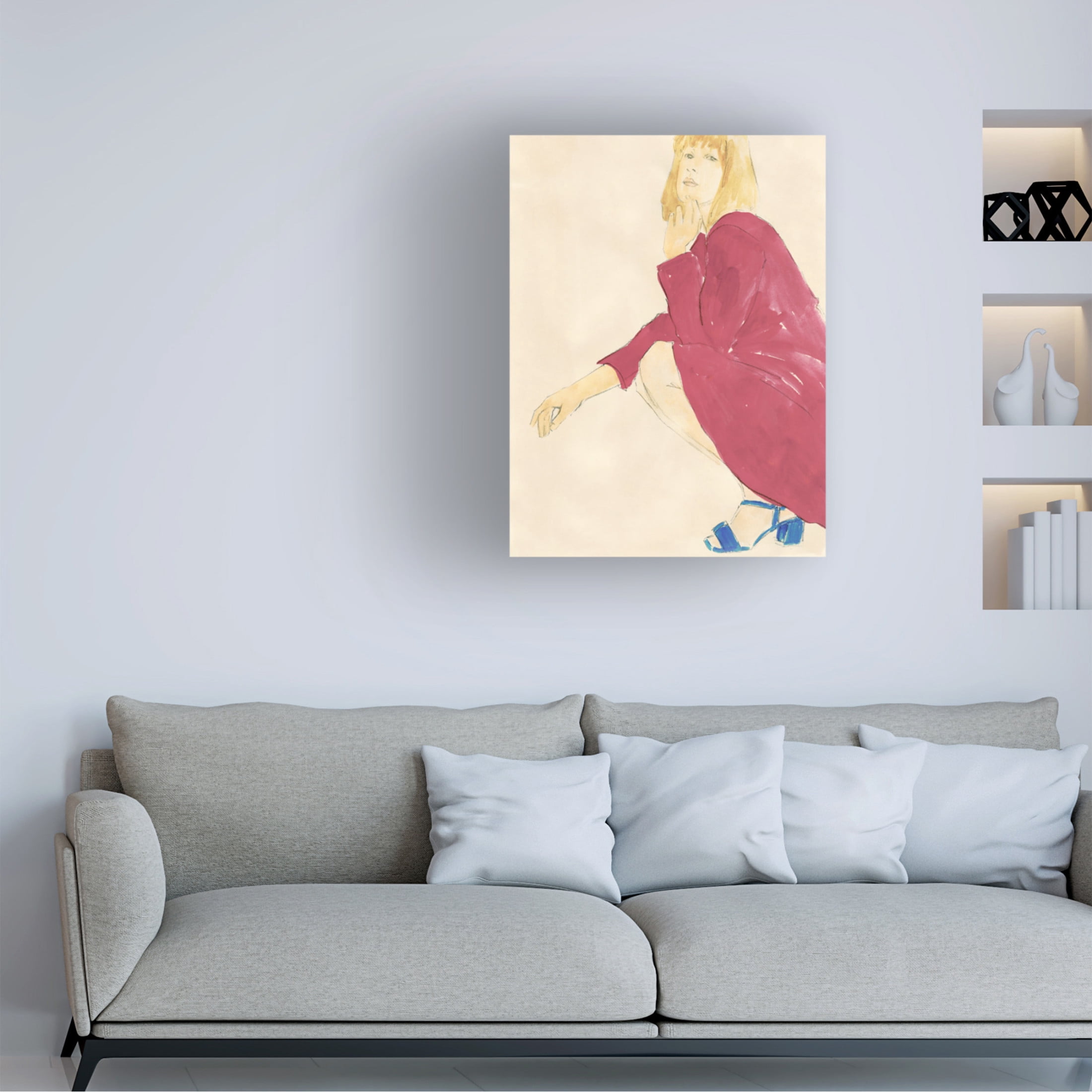 Trademark Fine Art Victoria Barnes  Fashion Maven IV Canvas Wall Art