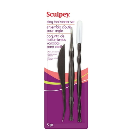 - Sculpey Clay Tool Starter Set - Double Ended - 3 pcs