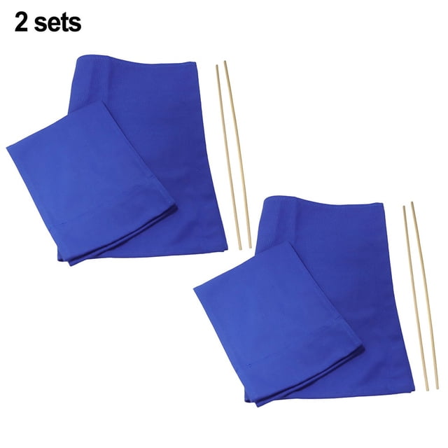 Bgsha 2 Set Washable Chair Seat Covers Kit Canvas Director Chair Seat Replacement Canvas Cover For Outdoor Garden Yard Camping 
