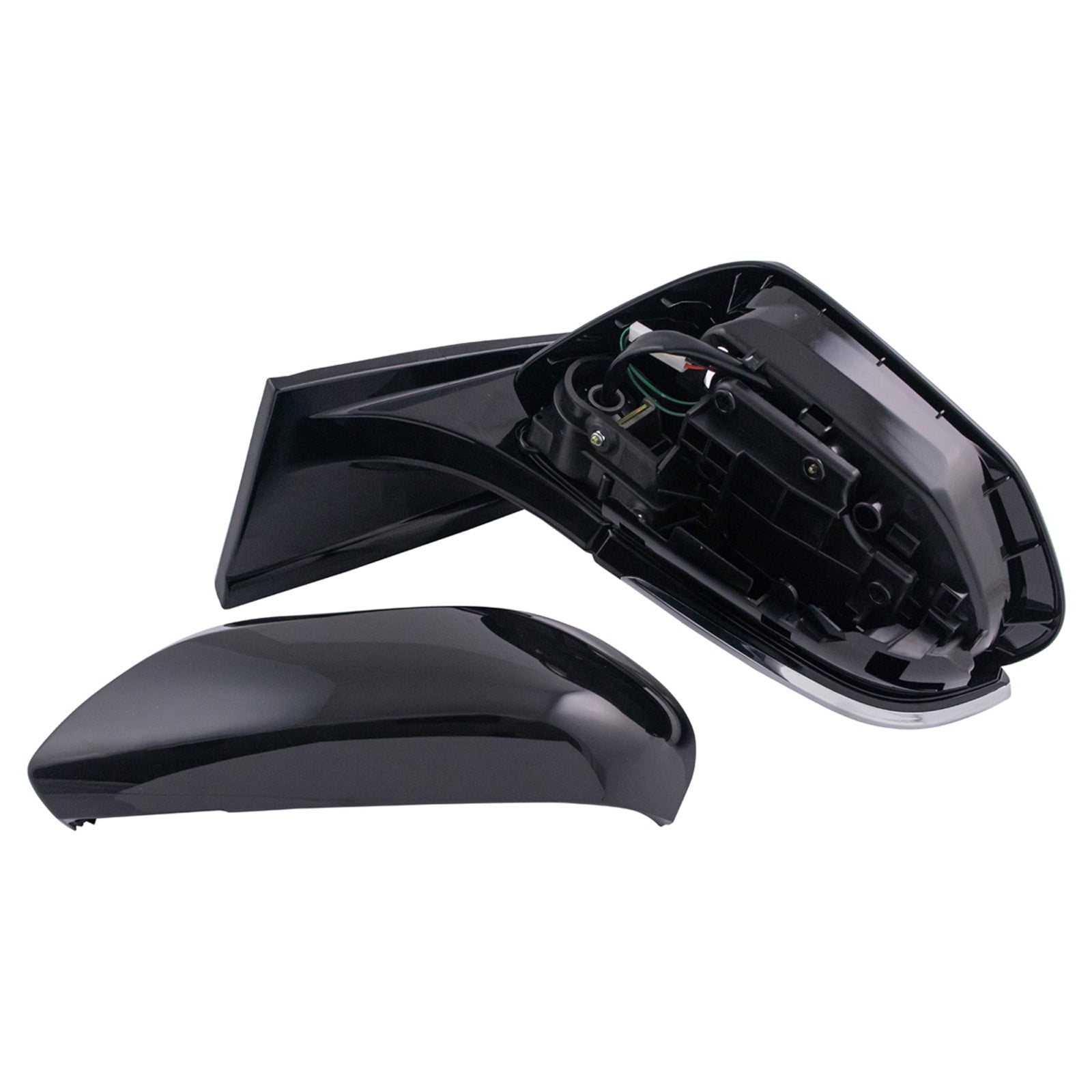 TRQ Driver Side Mirror Power Heated with Blind Spot Indicator Paint to Match Fits 2016-2020 Toyota Prius, 2017-2020 Prius Prime TO1320357