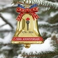 thumbnail image 3 of USA 250th Anniversary Commemorative Ornament, 2D Acrylic Bell Hanging Decorations for Christmas Tree, Worth Collectible Patriotic Gift, Lightweight and Durable, Exquisitely Polished, #D, 3 of 7