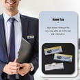 thumbnail image 2 of Safetypin Clear Hard Plastic Name Tag Clip Holder 3 Pcs, 2 of 5
