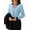 Lake Blue, variant on Womens Dressy V Neck Color Block Business Casual Blouses Long Sleeve Work Shirts Fall Trendy Clothes Black XL