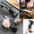 thumbnail image 5 of Kitchen Knife Sharpener - DFITO 3-Stage Knife Sharpening Tool Helps Repair, Restore and Polish Blades, 5 of 13