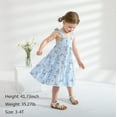 thumbnail image 2 of Happy Town Kids Toddler Girls Dress Princess Sleeveless Beach Butterfly Sundress, 2 of 8
