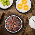 thumbnail image 5 of NOGIS 12 Pcs Plastic Paper Plate Holders 10 Inch Reusable Paper Plate Holders Round Plate Holder Black Colors Paper Plate Dispenser with Snap in Grooves for 9 Inch Paper Plates Party (Black), 5 of 7
