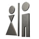 thumbnail image 3 of Letrero para puerta de baño, letrero para inodoro, símbolos gráficos, placa para puerta de WC masculina y femenina, calcomanía para baño para centro, 3 of 9