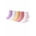 thumbnail image 3 of Calceta George para Niña, Tipo Quarter Diseño Liso Multicolor 5 Pares Talla 10 a 13 años, 3 of 4