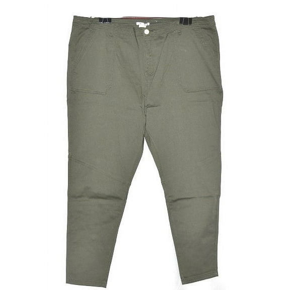 K. Jordan Women's Utility Skinny Twill Pant in Olive - 32W