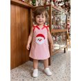 thumbnail image 6 of Miaouyo Girl Christmas Corduroy Dress Santa Embroidery Sleeveless Tank Dress, 6 of 9
