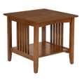 thumbnail image 1 of Sierra Mission End Table In Ash Brown Finish Engineered Wood, 1 of 2