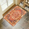 thumbnail image 4 of Bohemian Farmhouse Orange Vintage Welcome Doormat for Indoor/Outdoor Entrance Bohemian Farmhouse Orange Vintage Decoration Door Mat Kitchen Door Mat Bedroom Doormat 17x30 Inch, 4 of 6
