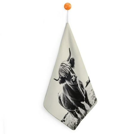 

Autua Charcoal Drawing Reusable Hand Towels 30x30cm Quick Dry Microfiber Hanging Bathroom Towels for Gym Kitchen Home Decor 4pcs