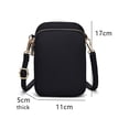 thumbnail image 2 of Bolso para teléfono móvil LIUYMXG bolso bandolera pequeño billetera para teléfono inteligente negro, 2 of 5