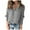 Grey, variant on larppty Women's Lace V-Neck Long Sleeve Sweater with Sleeve Buttons Loose Fit Fall Winter Top Cozy Knitted Sweater（Blue，M）