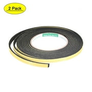 Uxcell 8mm Wide 3mm Thick 4m Long Weather Strip Foam Seal Tape 2 Count