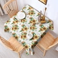 thumbnail image 2 of White Sunflower Bouquet Pattern Square Tablecloth,Waterproof Square Table Cover,Wipeable Spillproof Washable Table Cover for Home Kitchen Party Decor 42"X42"(107x107cm), 2 of 6
