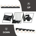 thumbnail image 6 of MELUCEE Black Bathroom Vanity Light Fixtures Over Mirror 6-Light Indoor Up and Down Metal Wall Mount Lamp 44.5 Inches Length Linear Vanity Lights with Milky Glass Shade, 6 of 6
