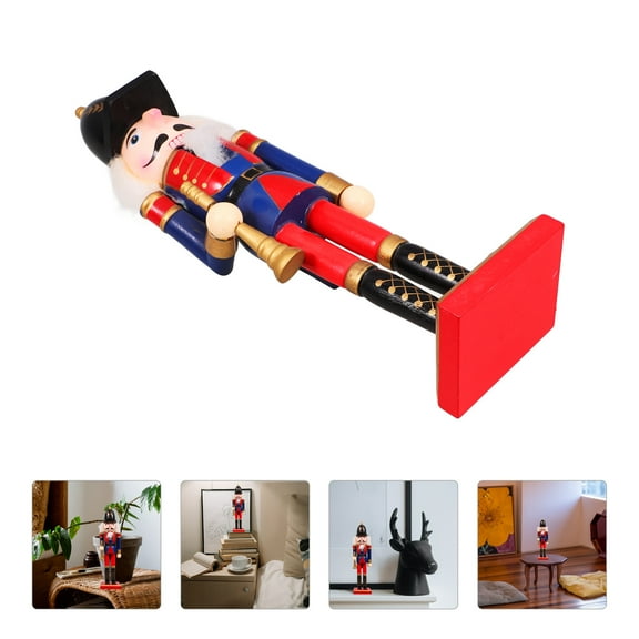 HAMPPLIES Desktop Nutcrackers Craft Nutcracker Ornament Multi 1Pack Christmas Home Decor