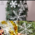 thumbnail image 3 of Gustave 30pcs White Christmas Snowflake Ornaments 6 inch Xmas Tree Hanging Decorations Winter Wonderland Holiday Party Home Decor, 3 of 9