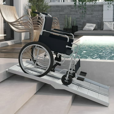 Portable Portable Wheelchair Ramp for Home, Threshold Handicap Ramp 5'