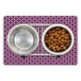 thumbnail image 1 of Geometric Pet Mat for Food and Water, Modern Simple Mosaic Composition with Diamond Shapes and Lines in Vivid Colors, Non-Slip Rubber Mat for Dogs and Cats, 18" X 12", by Ambesonne, 1 of 2