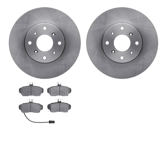 Dynamic Friction Company Front Brake Rotors with 5000 Advanced Brake Pads 6502-60001