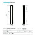thumbnail image 3 of 23.6" Modern Dimmable Outdoor LED Wall Sconce, 10W 3000K Warm White, 3 of 8