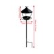 thumbnail image 3 of Comedero para pájaros con soporte de anillo de hierro para montar en el suelo, ideal para jardines, céspedes y patios., 3 of 7