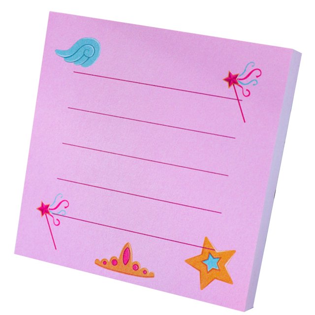 CAROOTU Mignon Bande Dessinée Note Autocollante Note Note Mémo Pad Planificateur 7x7cm 100 Feuille / Bloc-Notes pour Papeterie