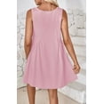 thumbnail image 5 of Women's Plunge Wide Strap Mini Tank Dress with sixty % polyester thirty five % rayon five % spandex ideal casual summer, 5 of 14